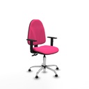 Algarra CPDM similpiel rosa brazos 1D base cromada topes