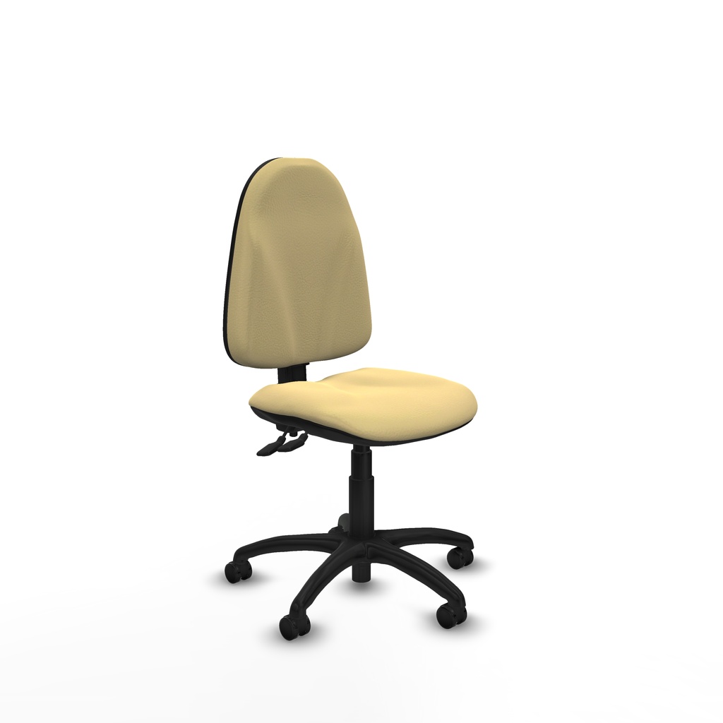 Algarra CPDM similpiel crema  base poliamida ruedas autofrenantes 50mm