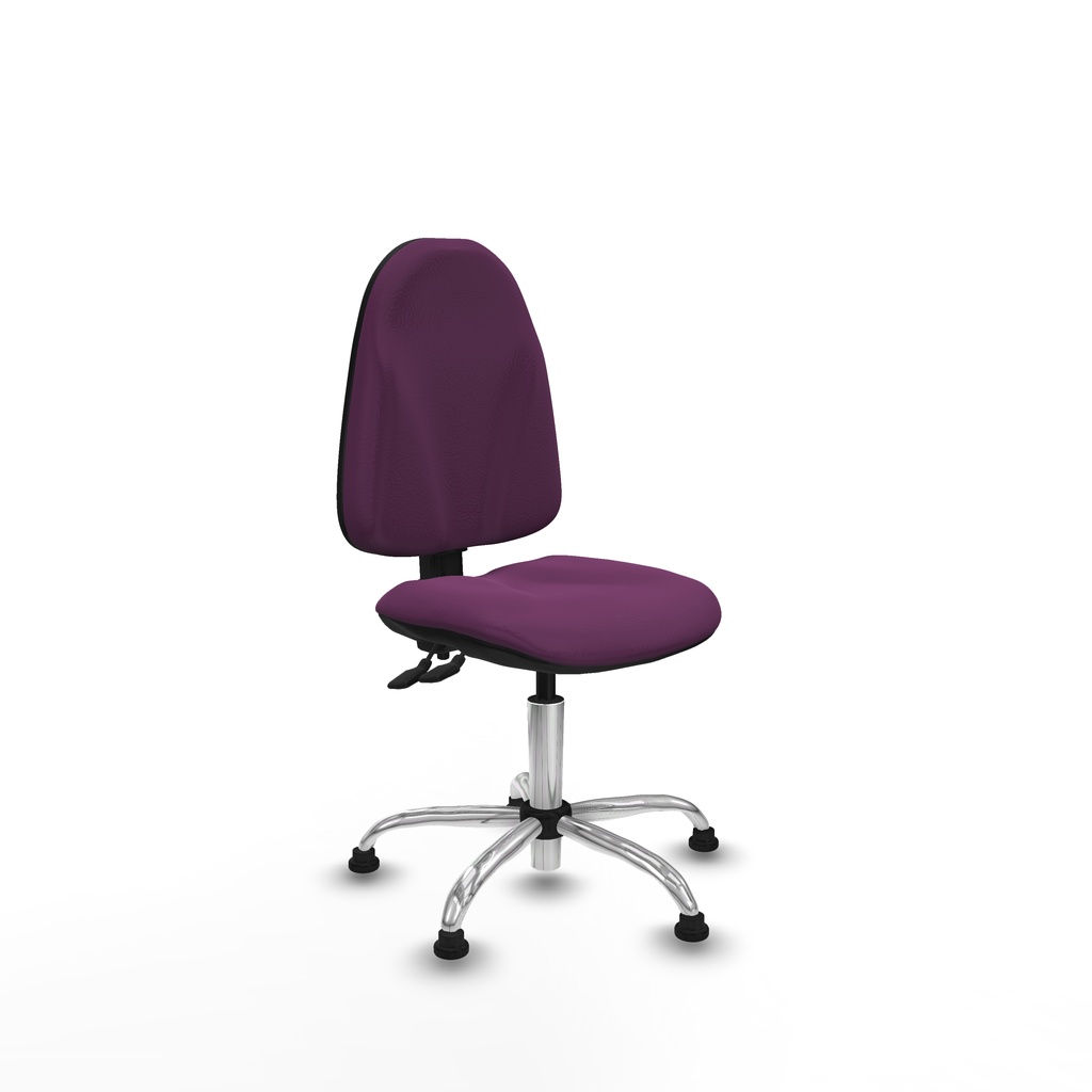 Algarra CPDM similpiel morado  base cromada topes