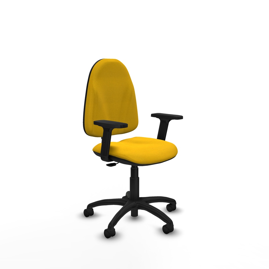 Algarra CP bali amarillo brazos 2D base poliamida ruedas nailon 50mm
