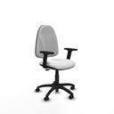 Algarra CP bali blanco brazos 2D base poliamida ruedas engomadas 50mm