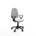 Algarra CP bali blanco brazos fijos base poliamida ruedas engomadas 50mm