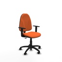 Algarra CP bali naranja brazos 1D base poliamida ruedas autofrenantes 50mm