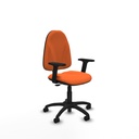 Algarra CP bali naranja brazos 2D base poliamida ruedas nailon 50mm