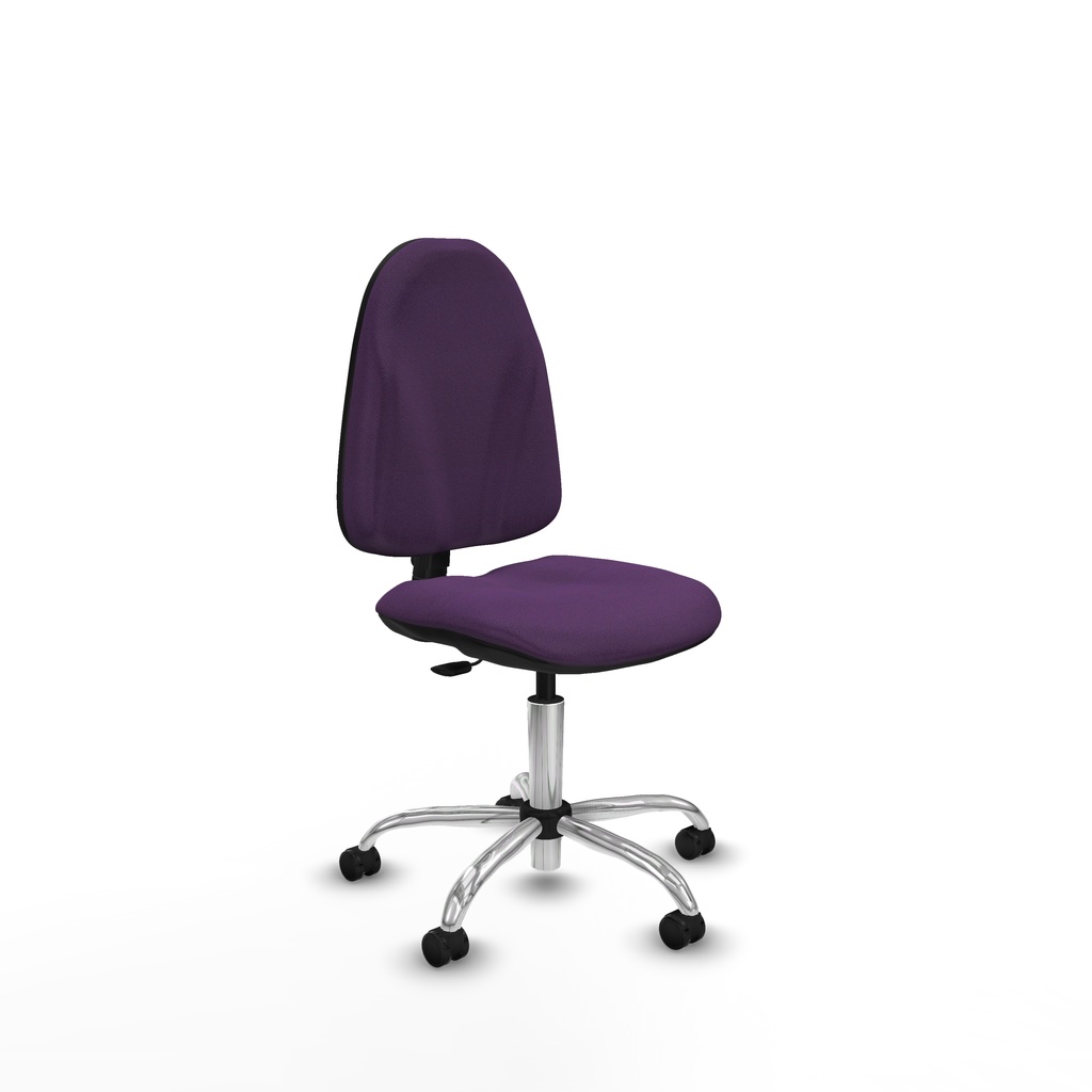 Algarra CP bali morado  base cromada ruedas engomadas 50mm
