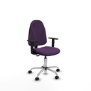 Algarra CP bali morado brazos 1D base cromada ruedas engomadas 50mm