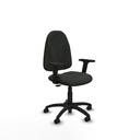 Algarra CP bali negro brazos 2D base poliamida ruedas autofrenantes 50mm