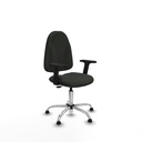 Algarra CP bali negro brazos 2D base cromada topes