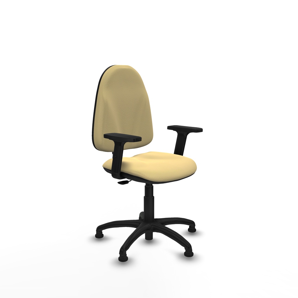 Algarra CP similpiel crema brazos 2D base poliamida topes