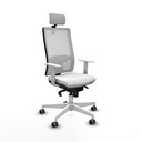 Horna sincro malla blanca bali blanco brazos blancos base blanca cabecero 2D ruedas 65mm engomadas