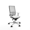 Horna sincro malla blanca bali blanco brazos blancos base aluminio  ruedas 65mm nailon