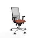 Horna sincro malla blanca bali marrón brazos 1D base aluminio  ruedas 65mm engomadas