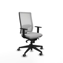 Horna sincro malla blanca bali gris claro brazos 1D base piramidal  ruedas 65mm engomadas
