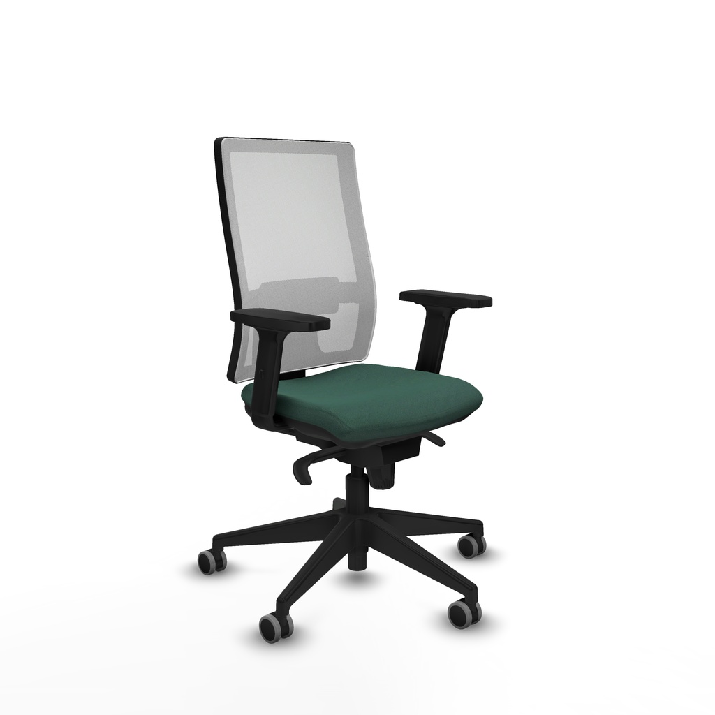 Horna sincro malla blanca bali verde botella brazos 2D base piramidal  ruedas 65mm engomadas