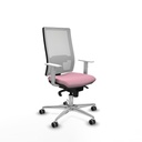 Horna sincro malla blanca bali rosa brazos blancos base aluminio  ruedas 65mm engomadas