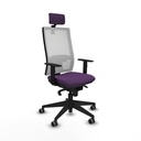 Horna sincro malla blanca bali morado brazos 1D base piramidal cabecero 2D ruedas 65mm engomadas