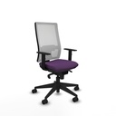Horna sincro malla blanca bali morado brazos 1D base piramidal  ruedas 65mm nailon