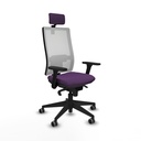Horna sincro malla blanca bali morado brazos 3D base piramidal cabecero 2D ruedas 65mm engomadas