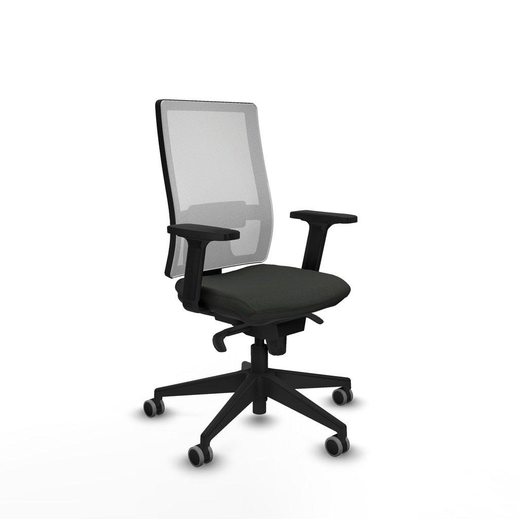 Horna sincro malla blanca bali negro brazos 2D base piramidal  ruedas 65mm engomadas