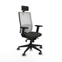 Horna sincro malla blanca bali negro brazos 2D base piramidal cabecero 2D ruedas 65mm engomadas