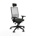 Horna sincro malla blanca bali negro brazos 3D base piramidal cabecero 2D ruedas 65mm engomadas