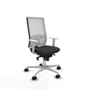 Horna sincro malla blanca bali negro brazos blancos base aluminio  ruedas 65mm nailon