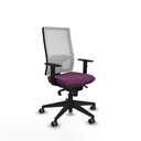 Horna sincro malla blanca similpiel morado brazos 1D base piramidal  ruedas 65mm engomadas