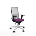 Horna sincro malla blanca similpiel morado brazos 2D base blanca  ruedas 65mm engomadas