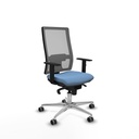 Horna sincro malla gris bali azul cielo brazos 1D base aluminio  ruedas 65mm engomadas