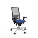 Horna sincro malla gris bali azul marino brazos 3D base blanca  ruedas 65mm engomadas