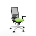 Horna sincro malla gris bali pistacho brazos 3D base blanca  ruedas 65mm engomadas