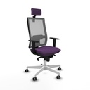 Horna sincro malla gris bali morado brazos 1D base blanca cabecero 2D ruedas 65mm engomadas