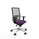 Horna sincro malla gris bali morado brazos 1D base aluminio  ruedas 65mm nailon