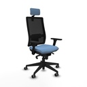Horna sincro malla negra bali azul cielo brazos 3D base piramidal cabecero 2D ruedas 65mm engomadas