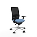 Horna sincro malla negra bali azul cielo brazos 3D base aluminio  ruedas 65mm nailon