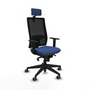 Horna sincro malla negra bali azul marino brazos 1D base piramidal cabecero 2D ruedas 65mm engomadas