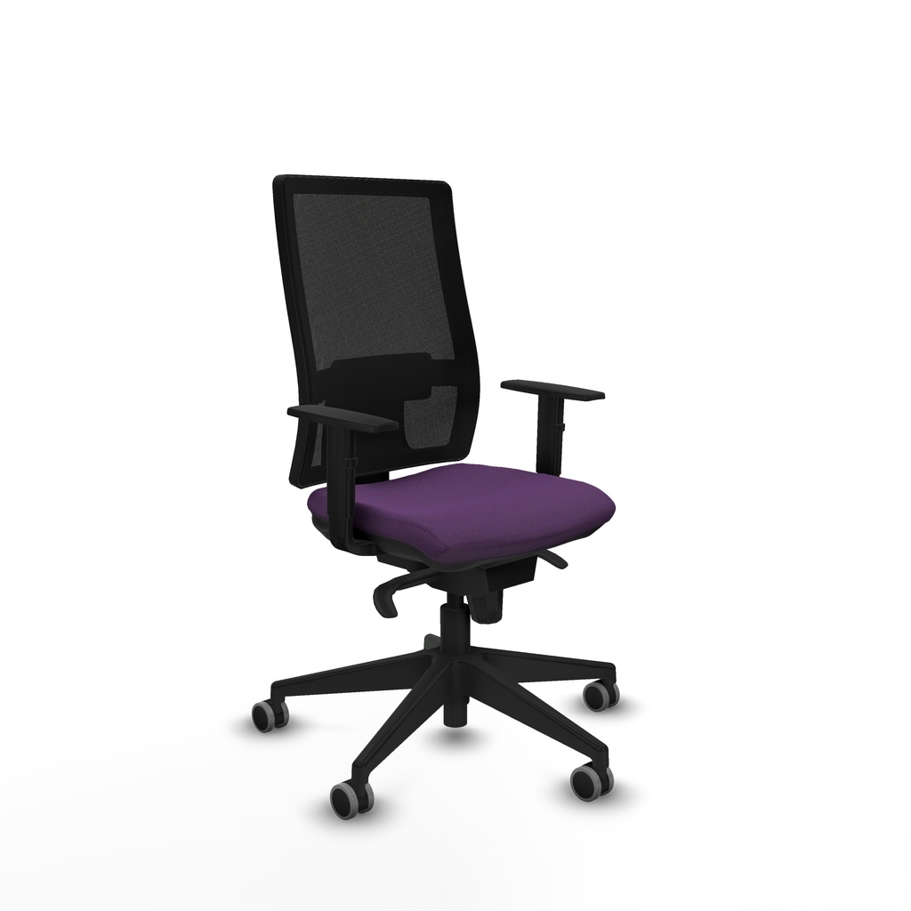 Horna sincro malla negra bali morado brazos 1D base piramidal  ruedas 65mm engomadas