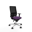 Horna sincro malla negra bali morado brazos 1D base aluminio  ruedas 65mm nailon
