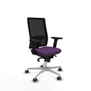 Horna sincro malla negra bali morado brazos 2D base aluminio  ruedas 65mm engomadas