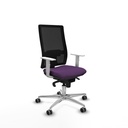 Horna sincro malla negra bali morado brazos blancos base aluminio  ruedas 65mm engomadas