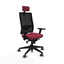 Horna sincro malla negra bali granate brazos 3D base piramidal cabecero 2D ruedas 65mm engomadas