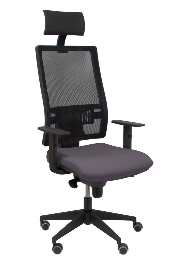 Silla Horna sincro bali gris oscuro brazos 1D cabecero fijo