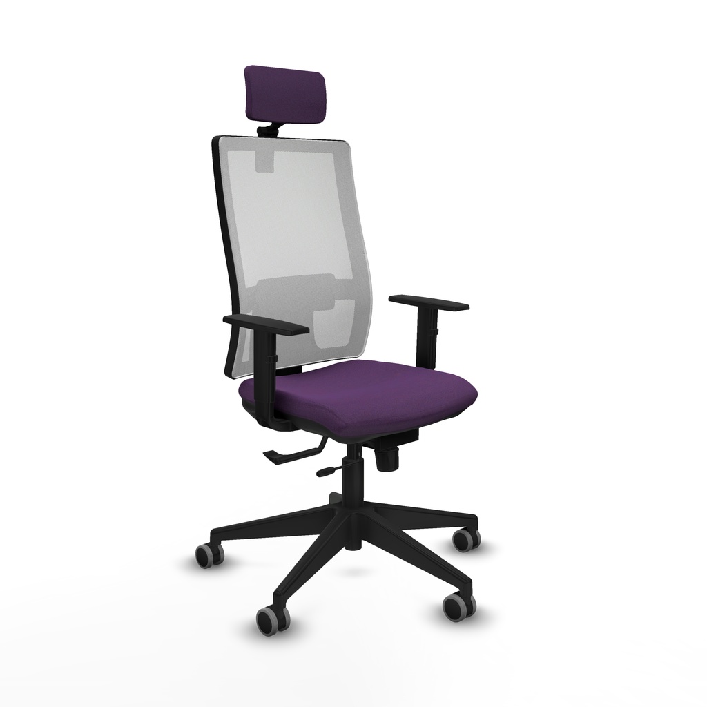 Horna traslack malla blanca bali morado brazos 1D base piramidal cabecero 2D ruedas 65mm engomadas