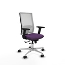 Horna traslack malla blanca bali morado brazos 2D base aluminio  ruedas 65mm nailon