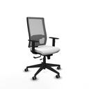 Horna traslack malla gris bali blanco brazos 1D base piramidal  ruedas 65mm engomadas