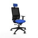 Horna traslack malla negra bali azul brazos 1D base piramidal cabecero 2D ruedas 65mm engomadas