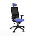 Horna traslack malla negra bali azul claro brazos 1D base piramidal cabecero 2D ruedas 65mm engomadas