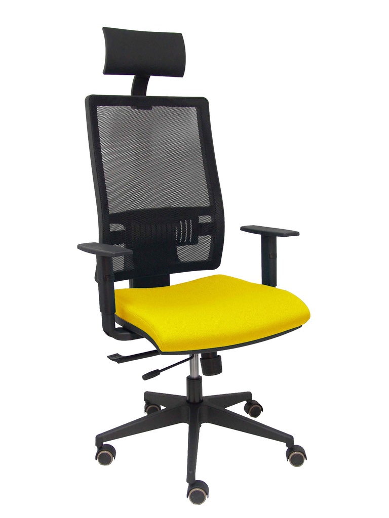 [10TKM840B100B10CRPC] Silla Horna traslack bali amarillo brazos regulables ruedas parqué y cabecero