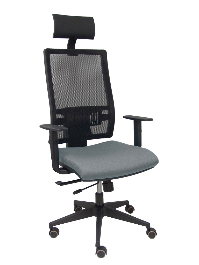 Silla Horna traslack bali gris brazos regulables ruedas parqué y cabecero