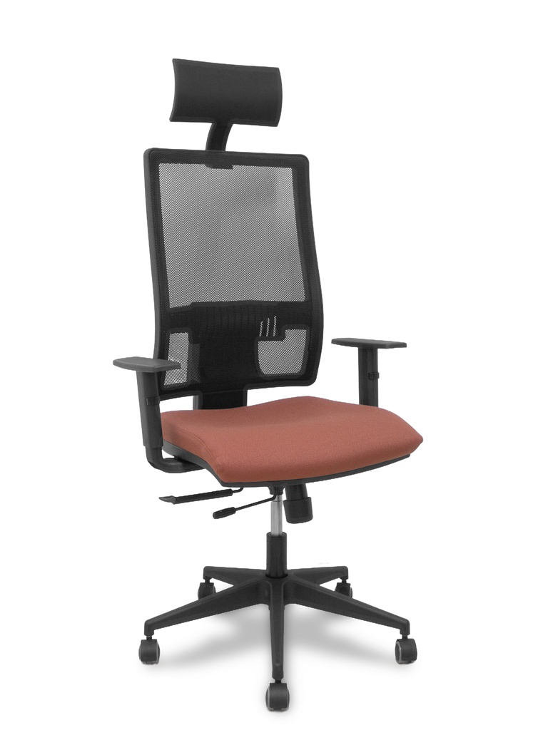 [10TKM840B363B10CRPC] Silla Horna traslack bali marrón brazos regulables ruedas parqué y cabecero